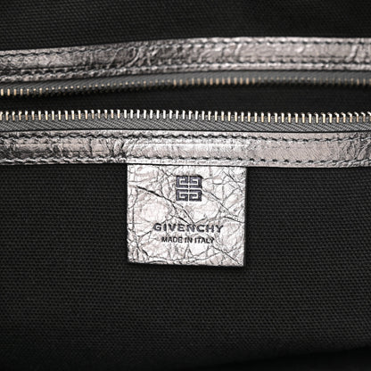 Givenchy Metallic Calfskin Medium Voyou Bag Silver 6 of 10