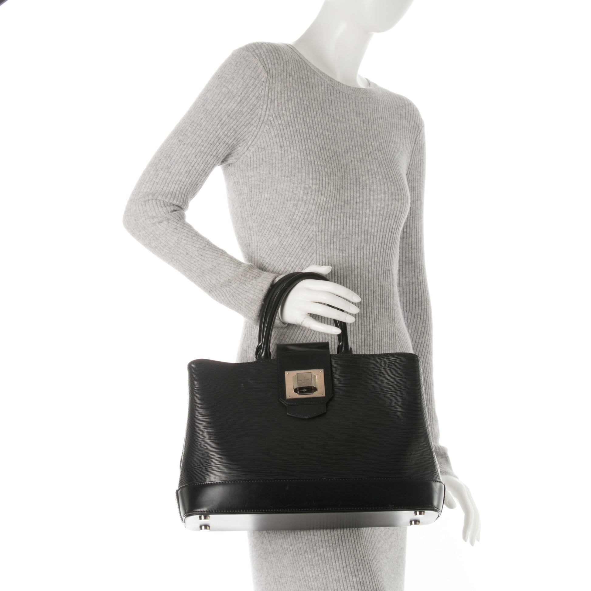 Louis Vuitton Epi Mirabeau GM Black 3 of 9