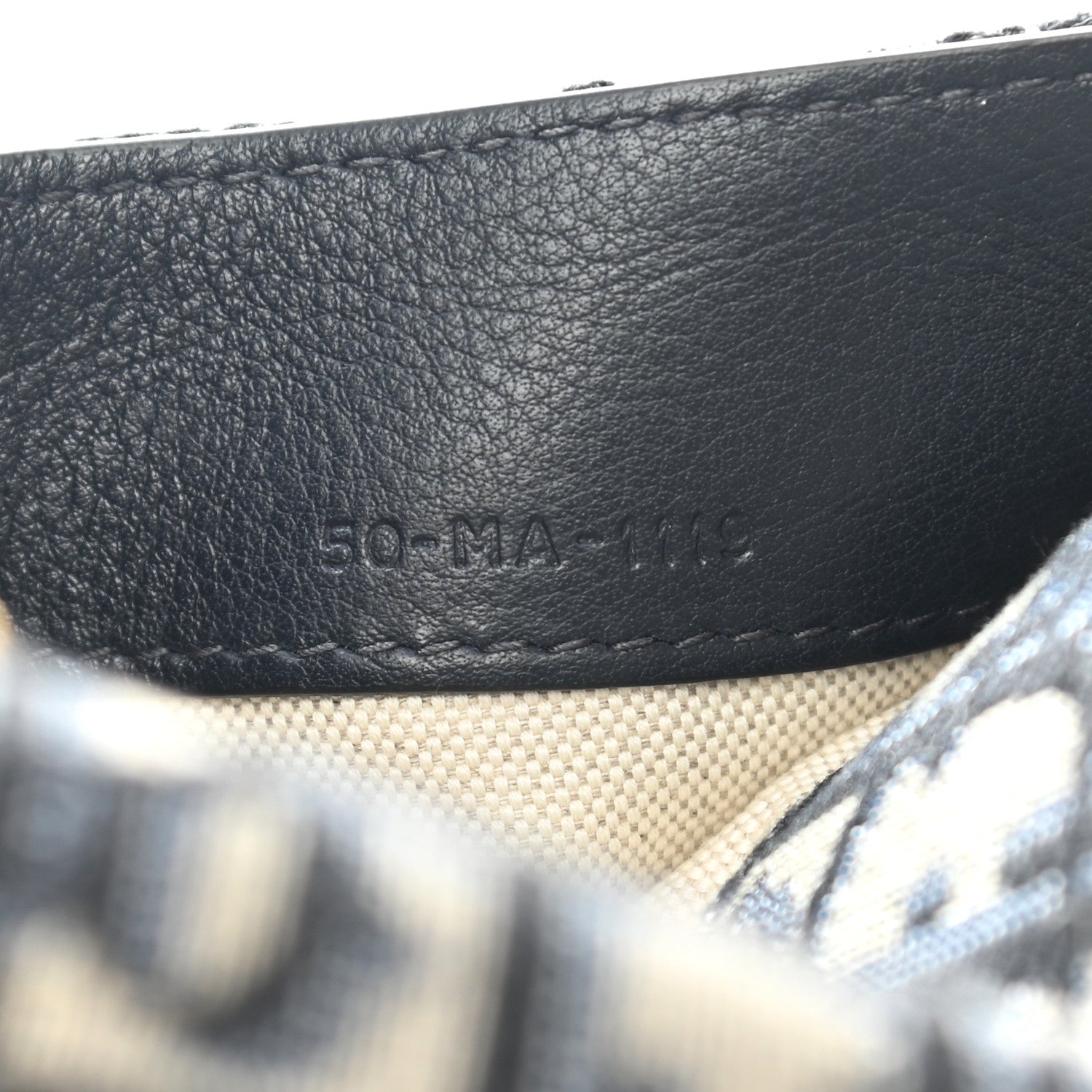 Christian Dior Oblique Saddle Belt Pouch Blue 8 of 8