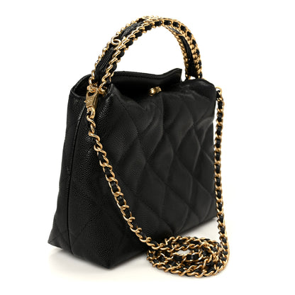 Chanel Caviar Quilted Chanel Way Clutch With Chain Black 3 of 10