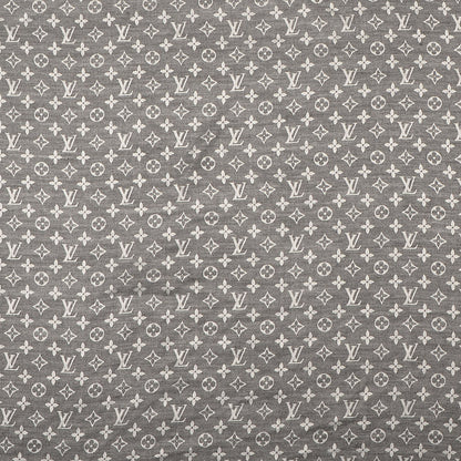 Louis Vuitton Wool Silk Monogram Denim Shawl Black 1 of 5