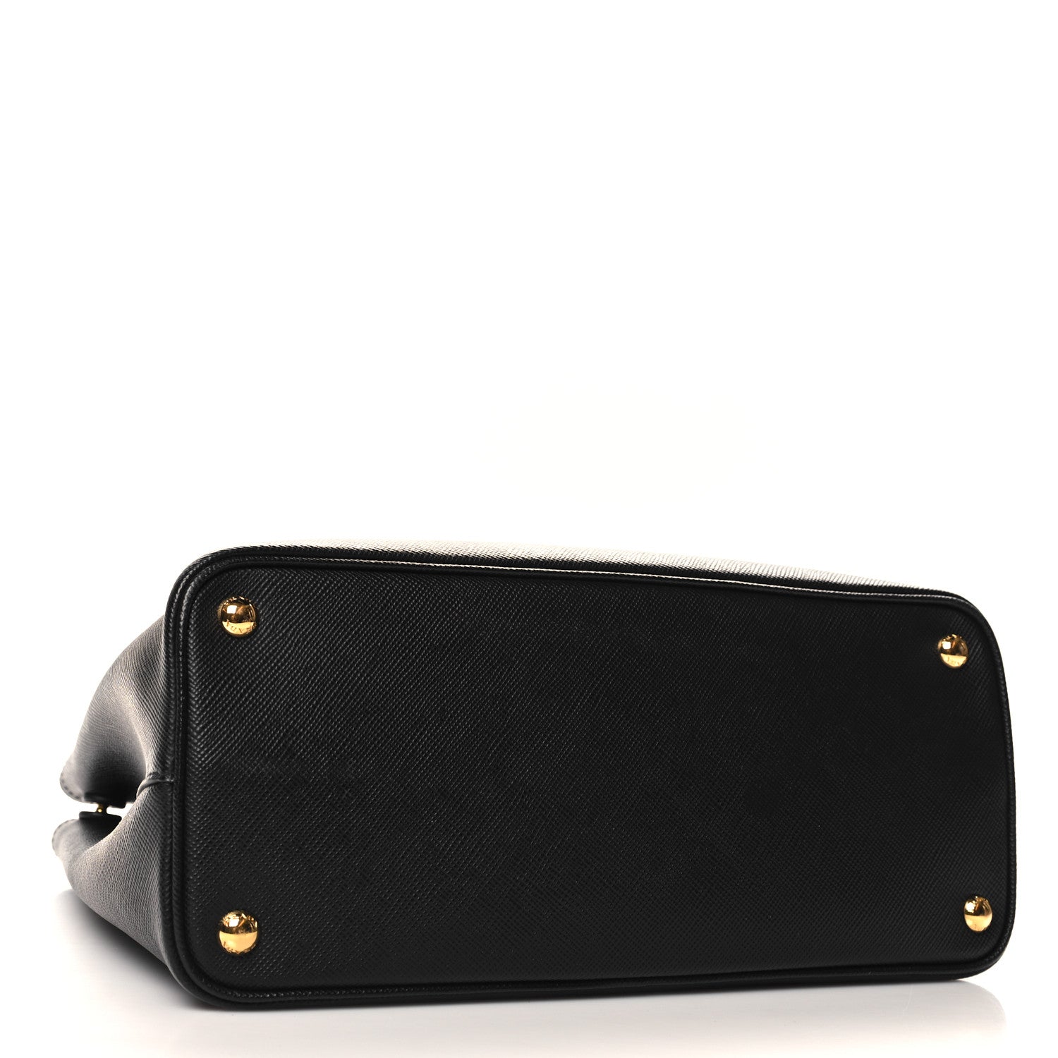 Prada Saffiano Cuir Medium Double Bag Black Fuoco 4 of 9