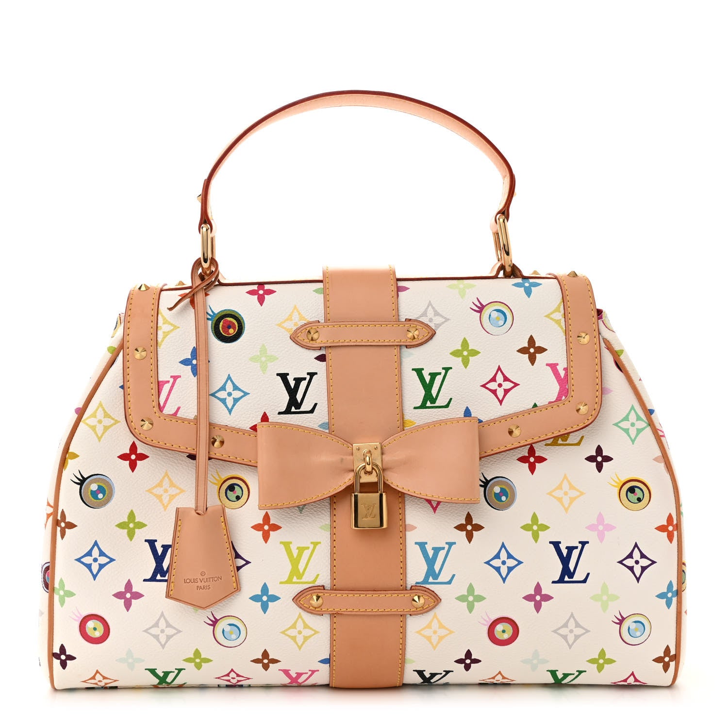 Louis Vuitton Monogram Multicolor Murakami Eye Love You White 1 of 10