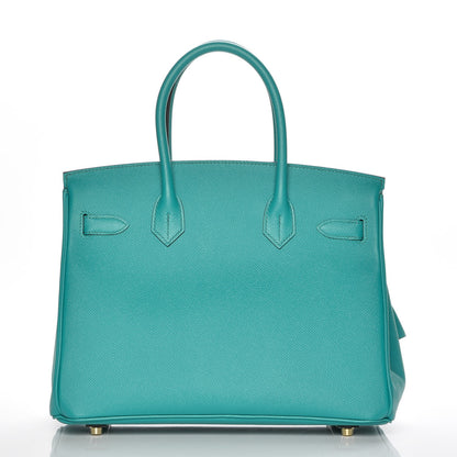 Hermes Epsom Birkin 30 Bleu Paon 5 of 32