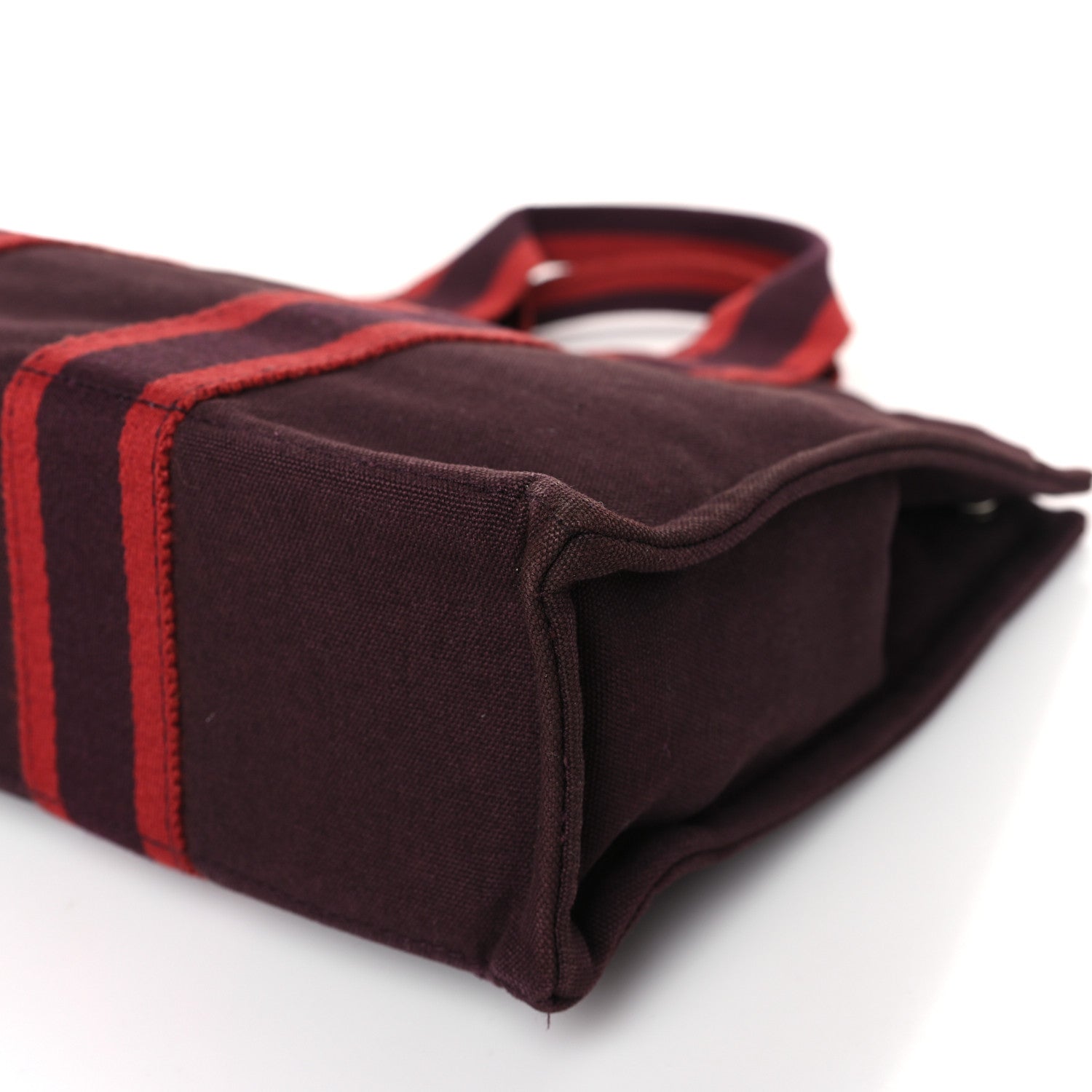 Hermes Canvas Herline PM Tote Rouge H 8 of 8