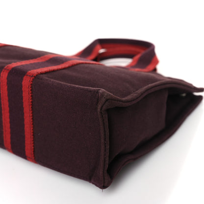 Hermes Canvas Herline PM Tote Rouge H 8 of 8