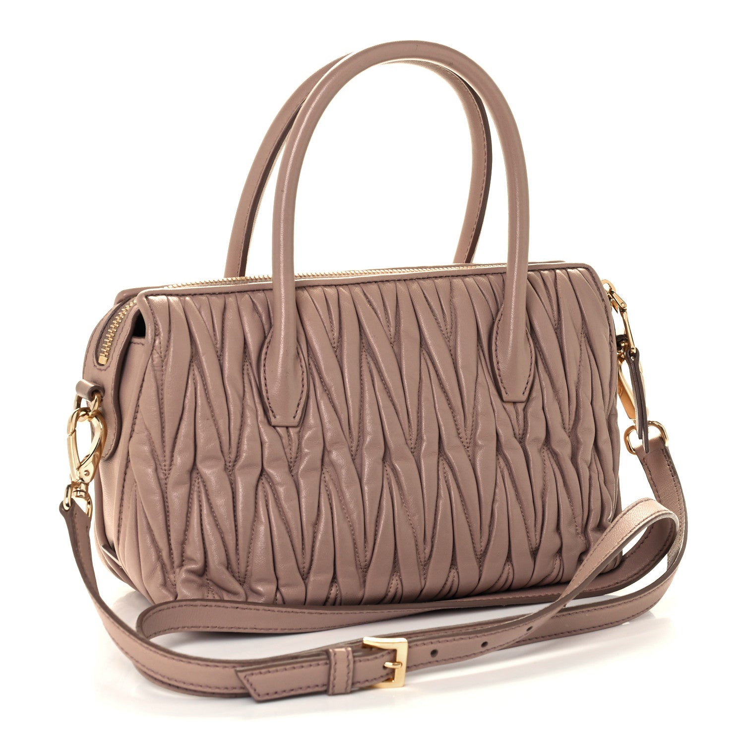 Miu Miu Nappa Matelasse Lux Mini Crossbody Tote 3 of 11