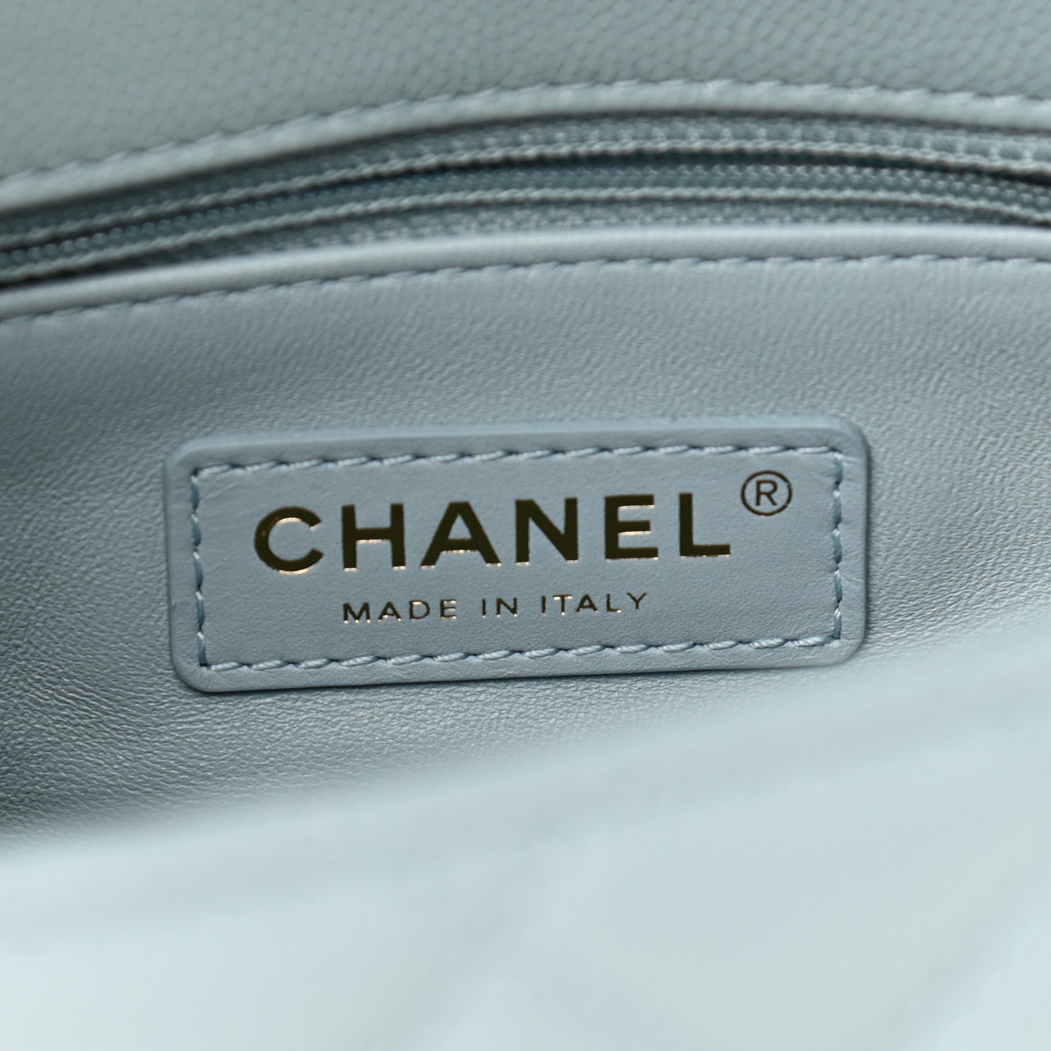 Chanel Caviar Quilted Mini Coco Handle Flap Light Blue 6 of 11