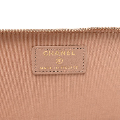 Chanel Lambskin Quilted Small Top Handle Vanity Case With Chain Beige 6 of 11
