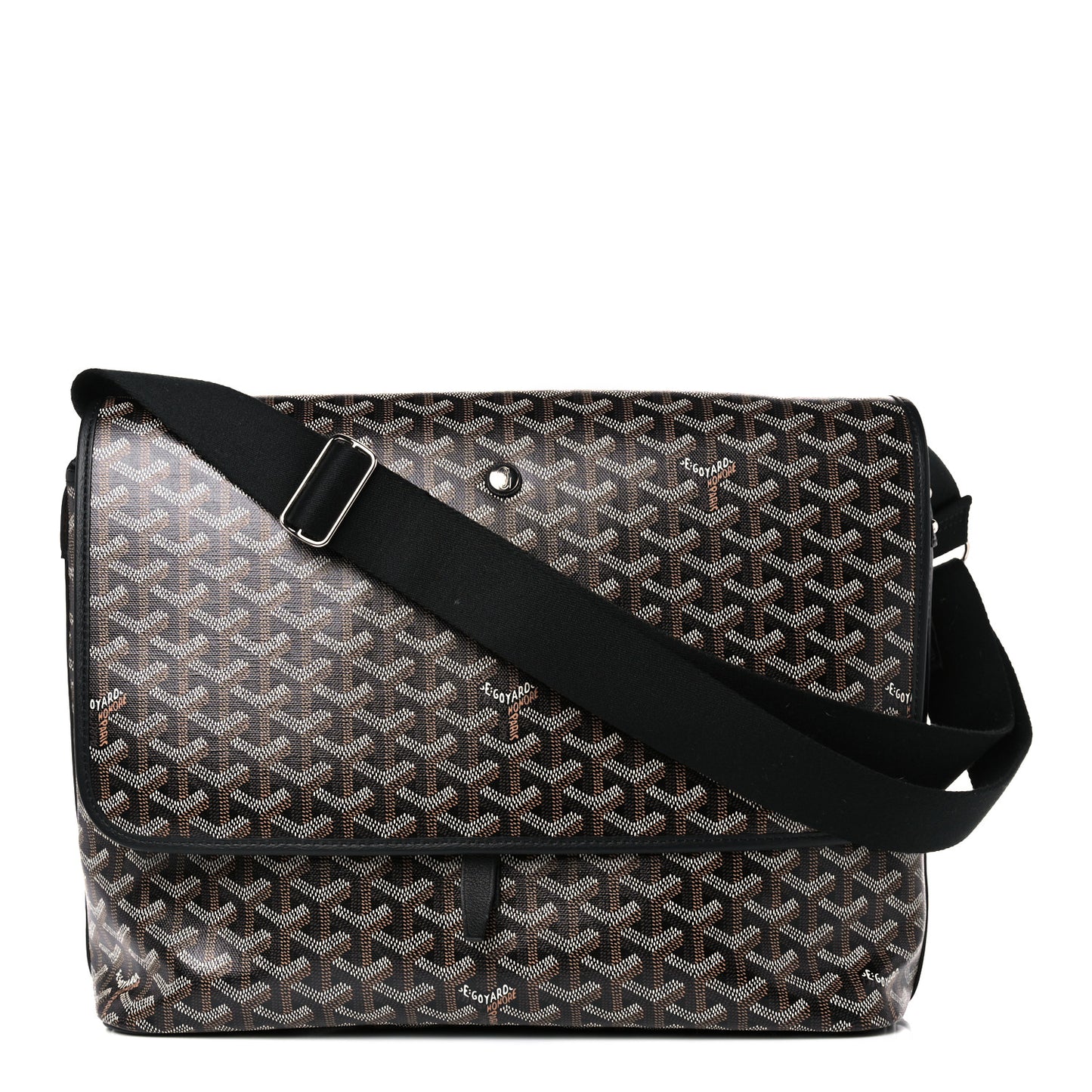 Goyardine Capetien Messenger Bag Black