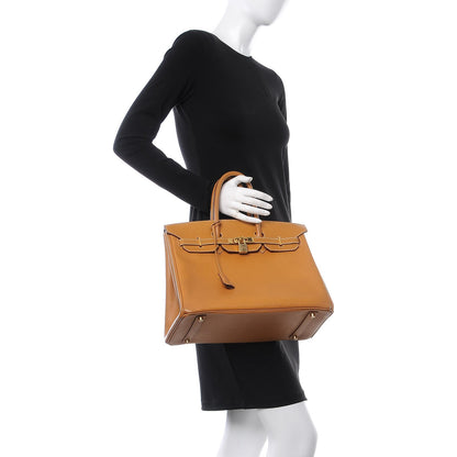 Hermes Ardennes Birkin 35 Gold 2 of 11