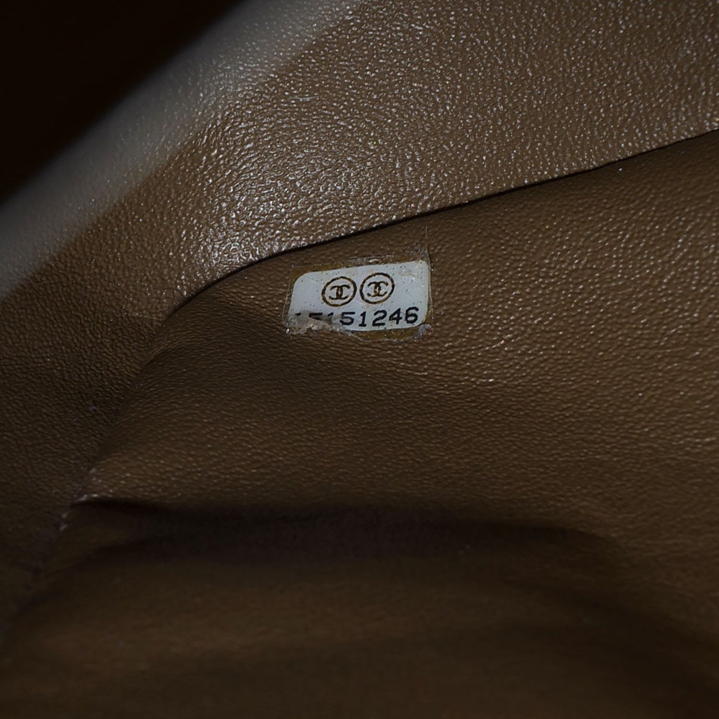 Caviar Jumbo Double Flap Dark Beige