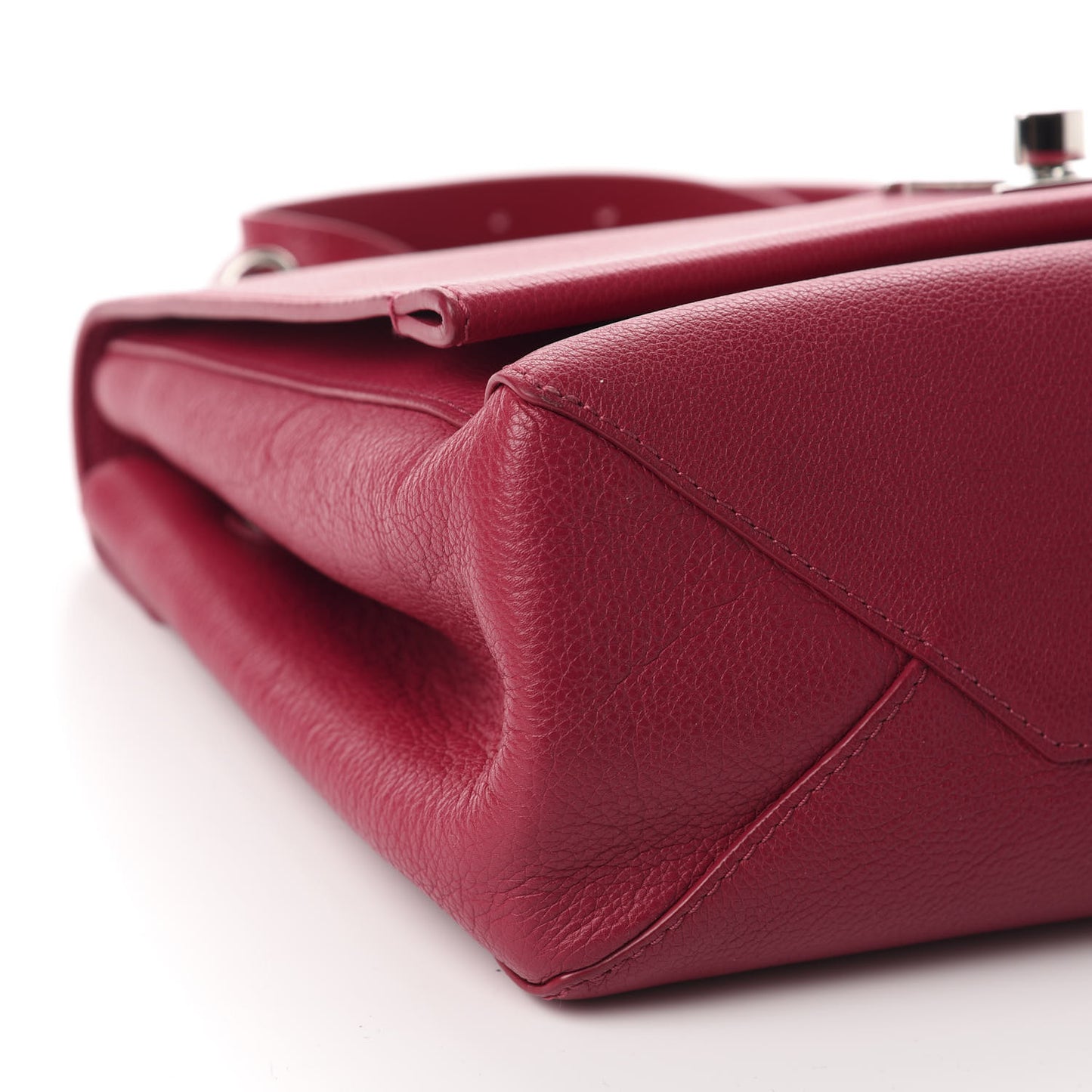 Soft Calfskin Lockme II Top Handle Dahlia