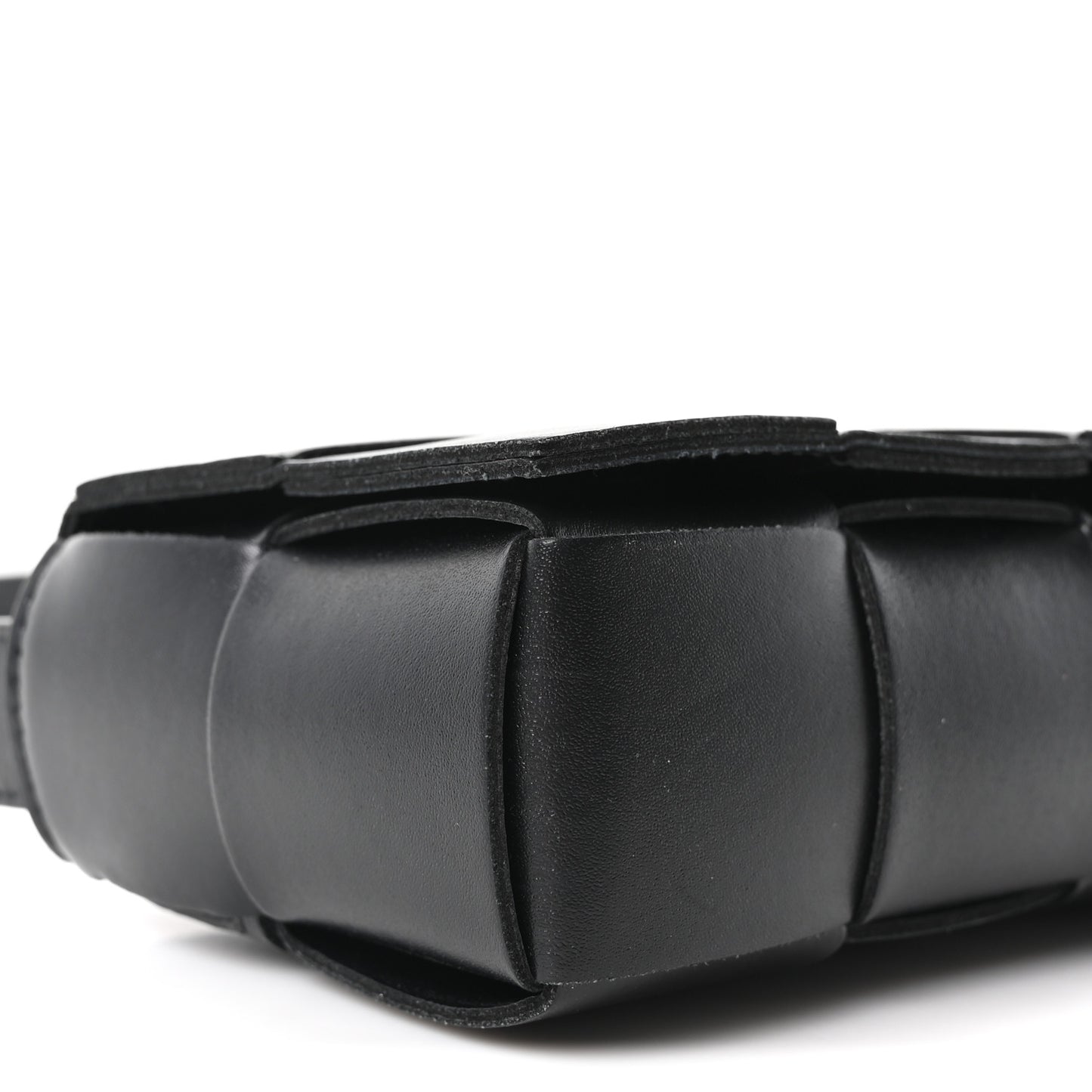 Nappa Maxi Intreccio The Belt Cassette Bag Black