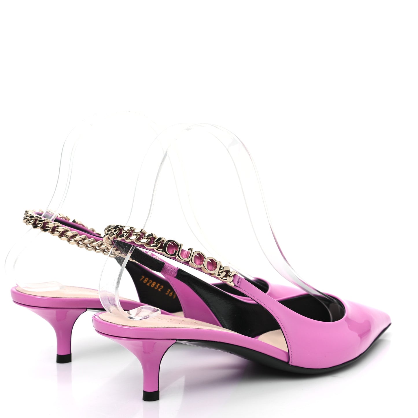 Patent Signoria 35mm Slingback Pumps 36.5 Libre Pink