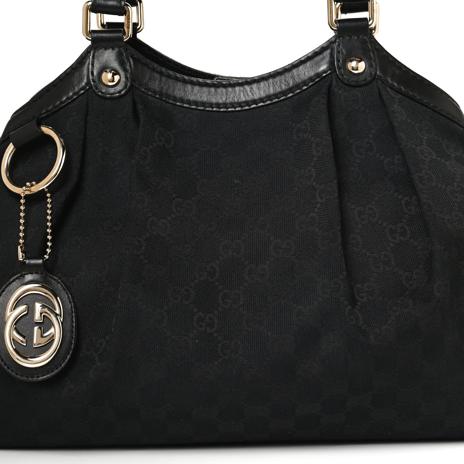 Gucci Monogram Medium Sukey Tote Black 13 of 14