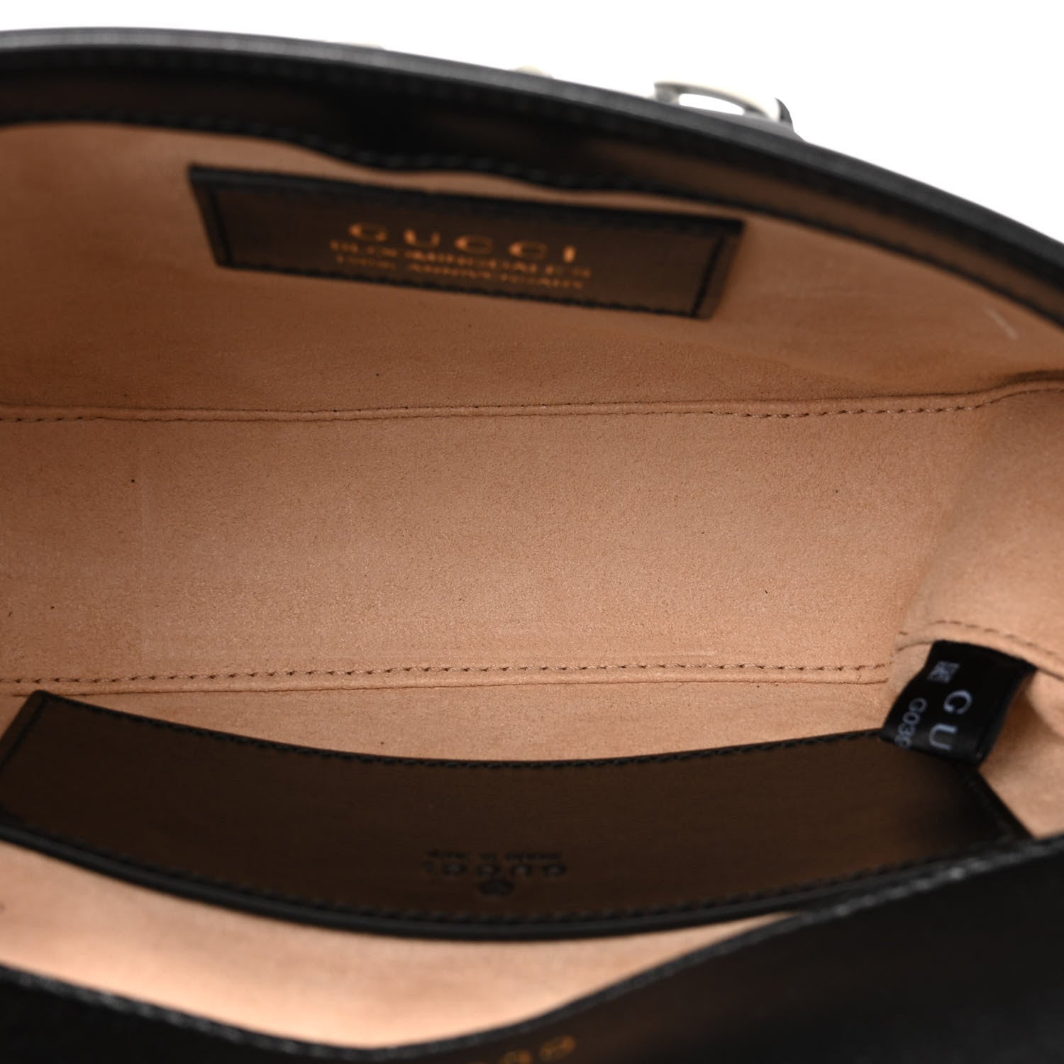 Gucci Azalea Calfskin Web Horsebit 1955 Shoulder Bag Black 5 of 11
