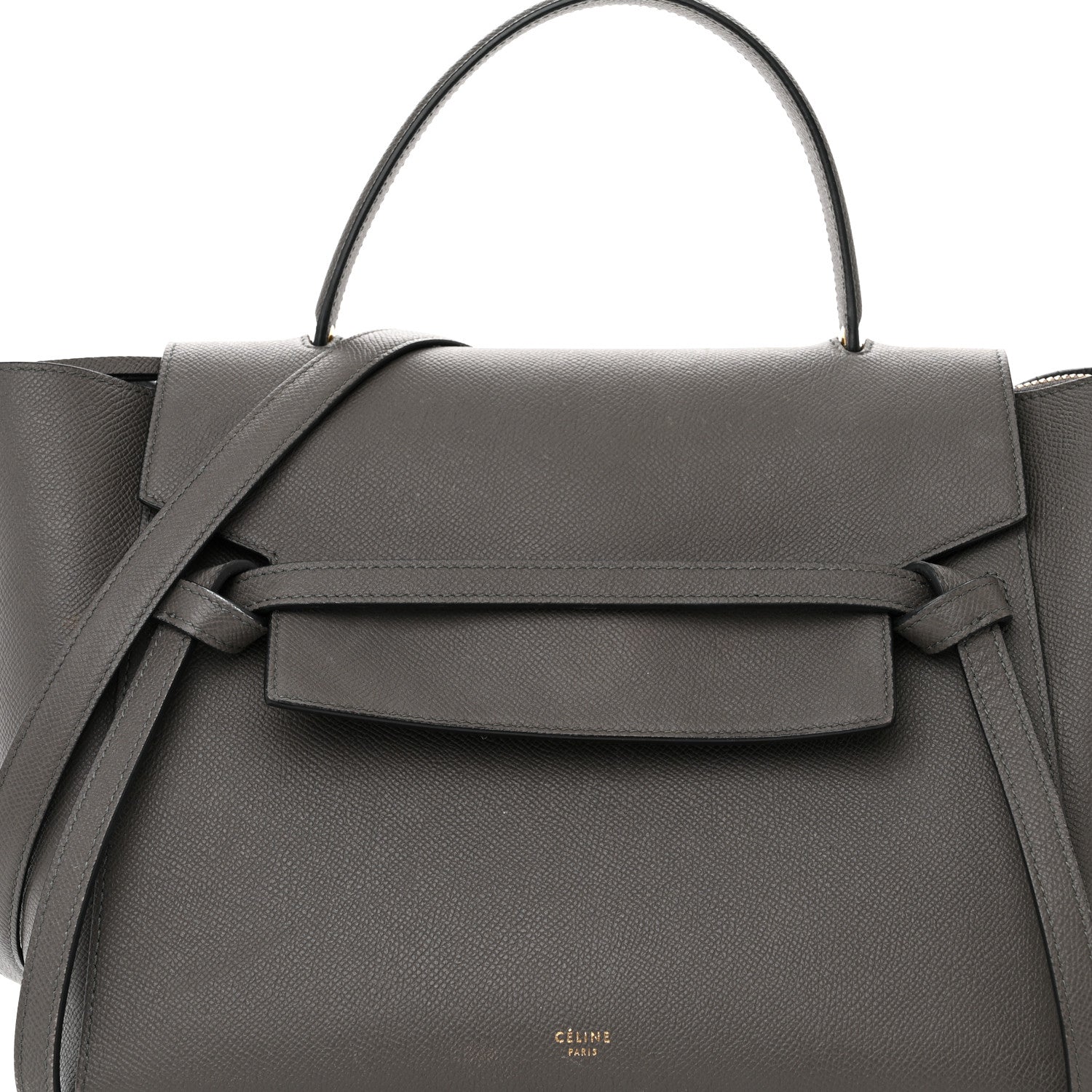 Celine Grained Calfskin Mini Belt Bag Grey 8 of 20