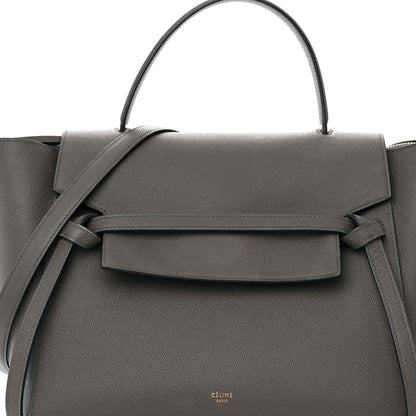Celine Grained Calfskin Mini Belt Bag Grey 8 of 20