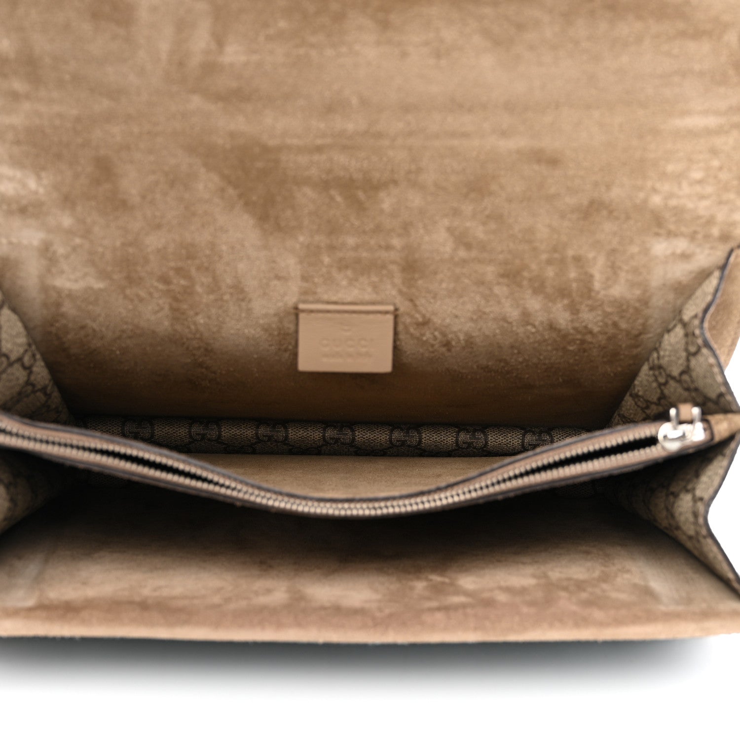 Gucci GG Supreme Monogram Lightning Embroidered Medium Dionysus Shoulder Bag Beige 5 of 9