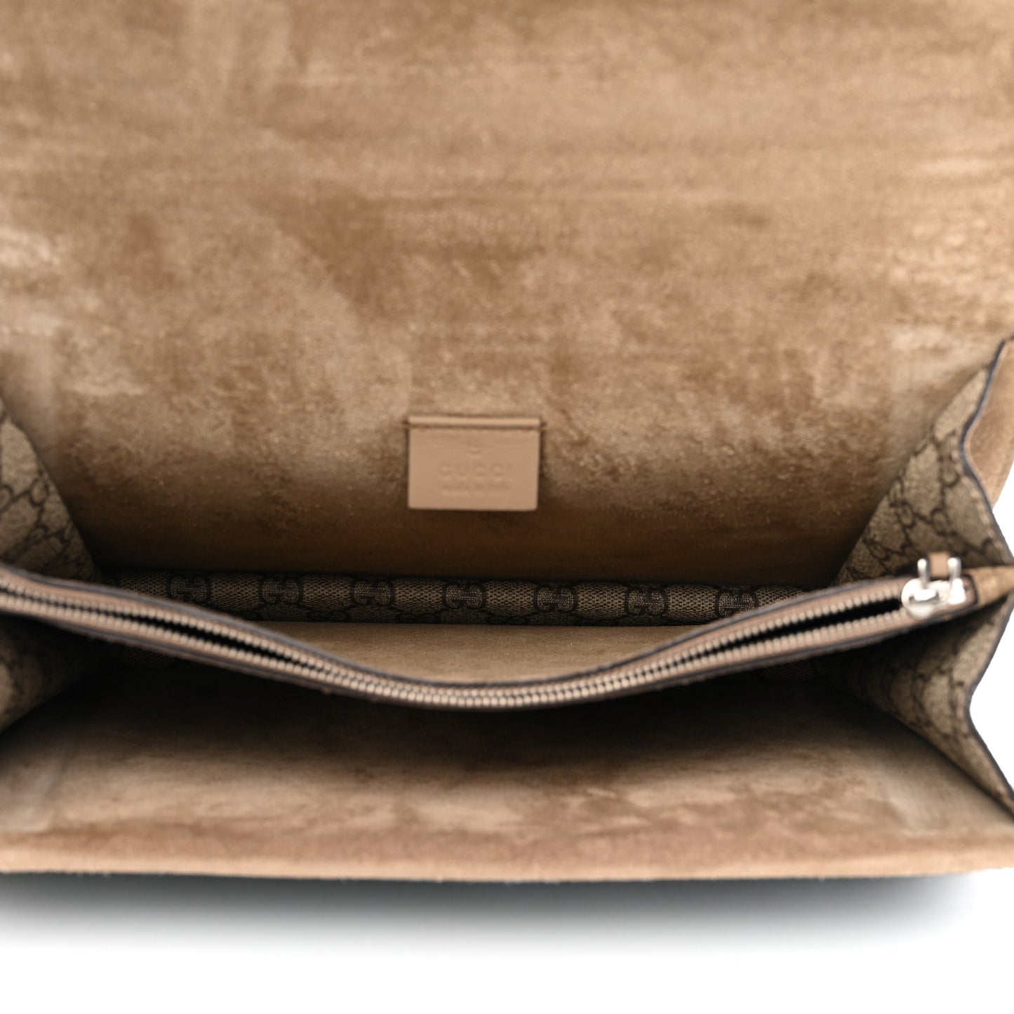 GG Supreme Monogram Lightning Embroidered Medium Dionysus Shoulder Bag Beige