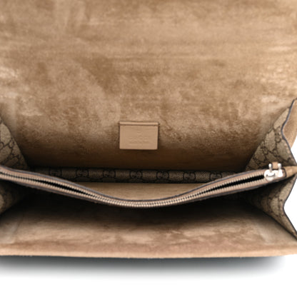 Gucci GG Supreme Monogram Lightning Embroidered Medium Dionysus Shoulder Bag Beige 5 of 9