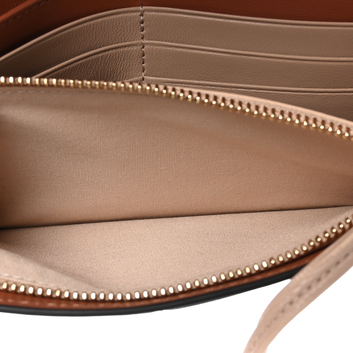 Chloe Calfskin Alphabet Long Wallet Brown 5 of 10