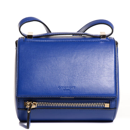 Givenchy Textured Calfskin Mini Pandora Box Crossbody Bag Blue 1 of 7