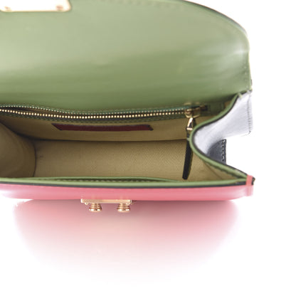 Valentino Garavani Vitello Small Glam Lock Rockstud Flap Green Deep Rose Grey Scarlet 4 of 8