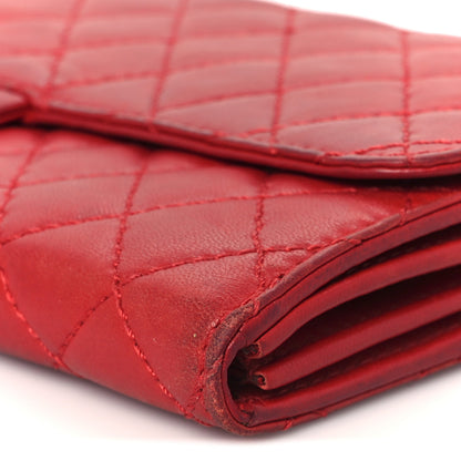 Chanel Lambskin Quilted Chain Clutch Flap Red 11 of 11