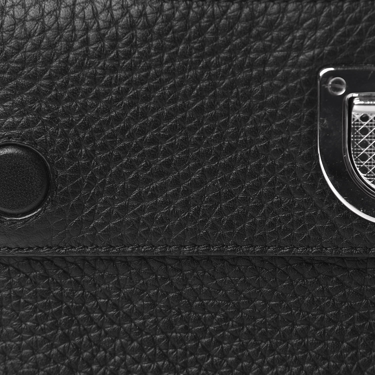 Christian Dior Grained Calfskin Mini Diorever Flap Black 11 of 17