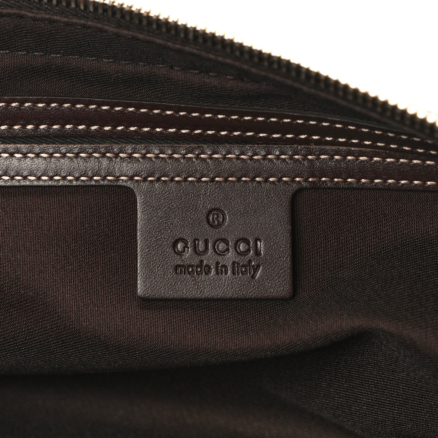 Gucci GG Supreme Monogram Belt Bag Dark Brown 6 of 10
