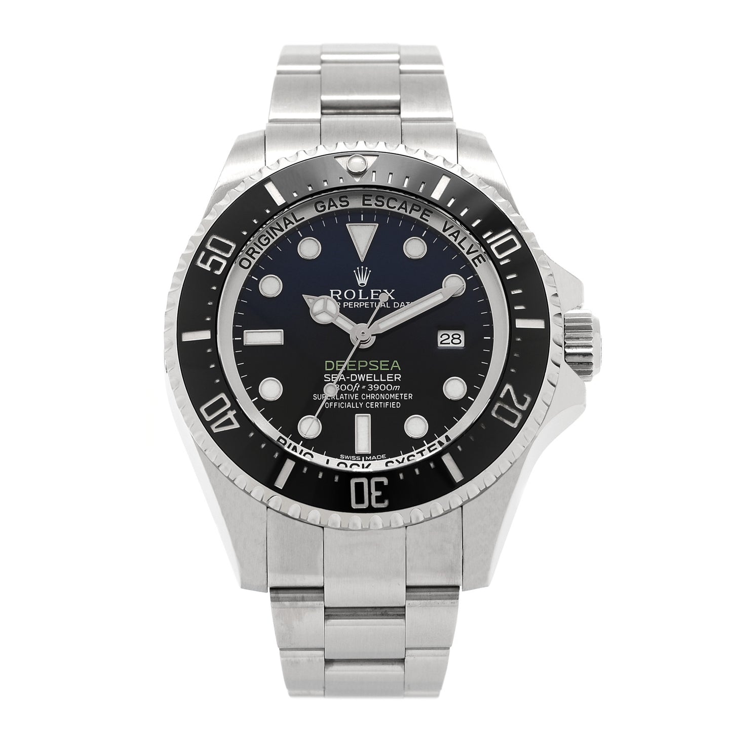 Stainless Steel 44mm Oyster Perpetual Date Sea-Dweller Deepsea "James Cameron" Watch 116660