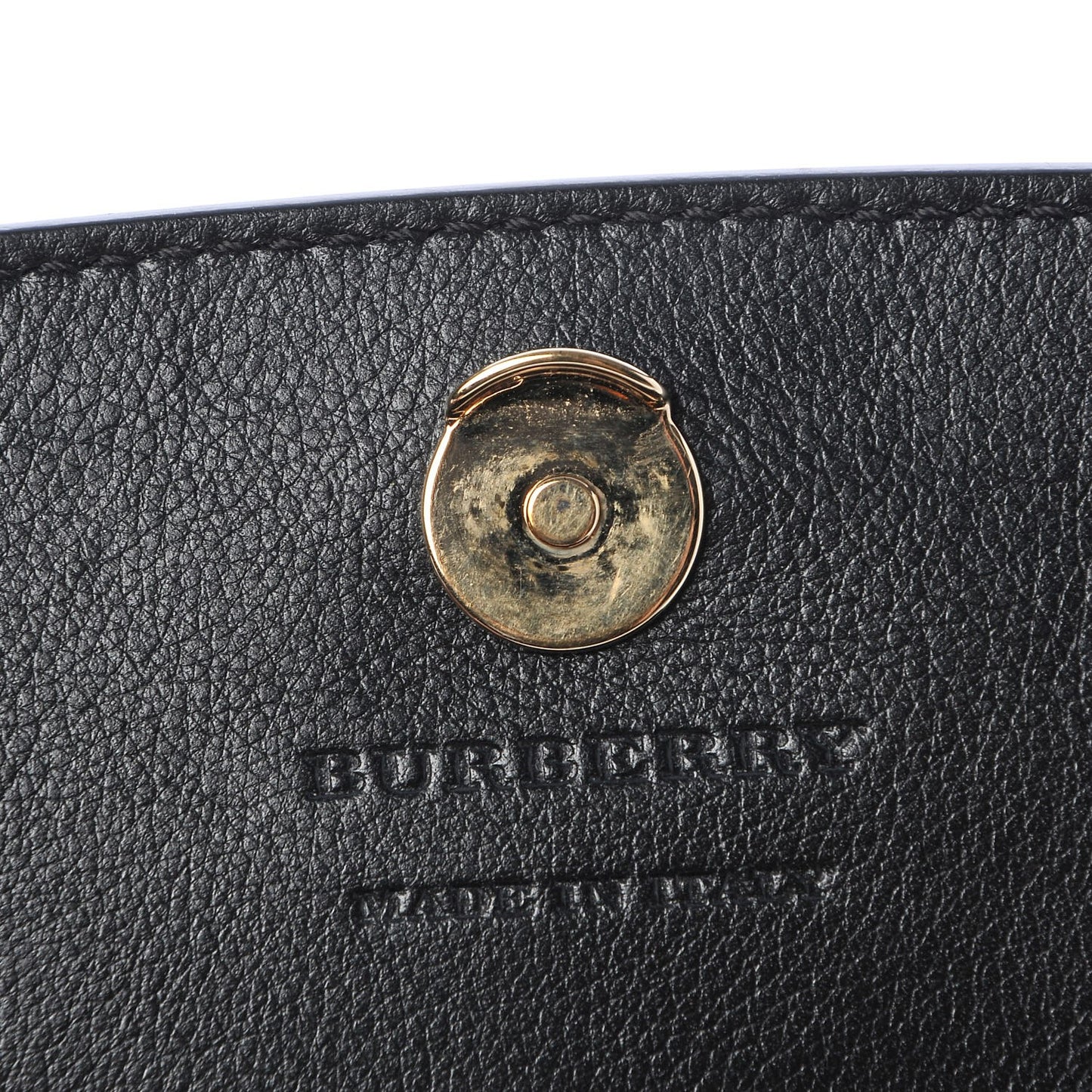 Calfskin House Check Henley Wallet On Chain Black