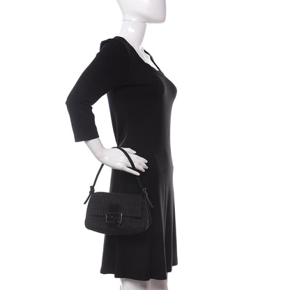 Fendi Zucchino Mini Mama Baguette Black 2 of 9