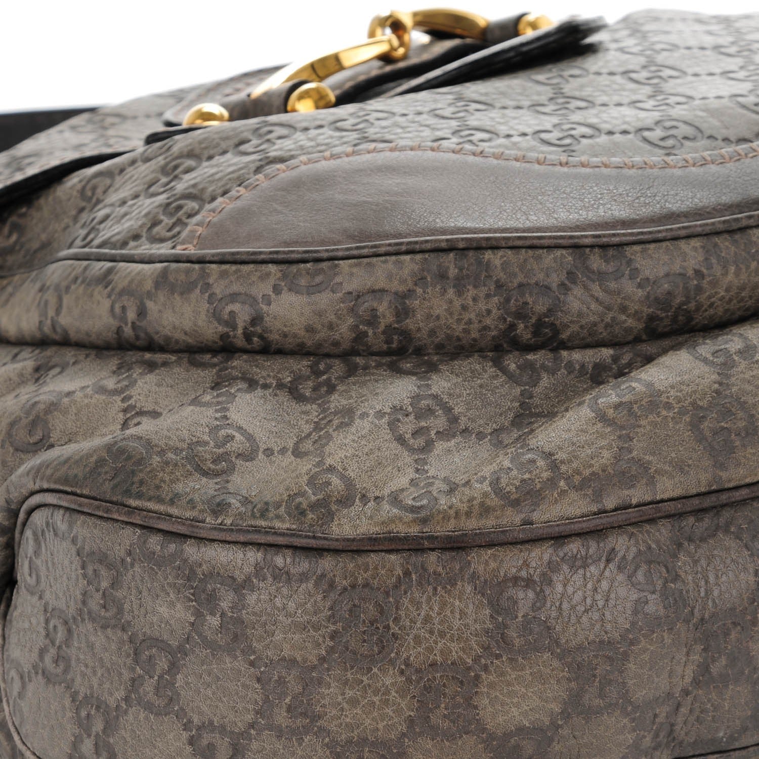 Gucci Guccissima New Pelham Satchel Grey 5 of 9