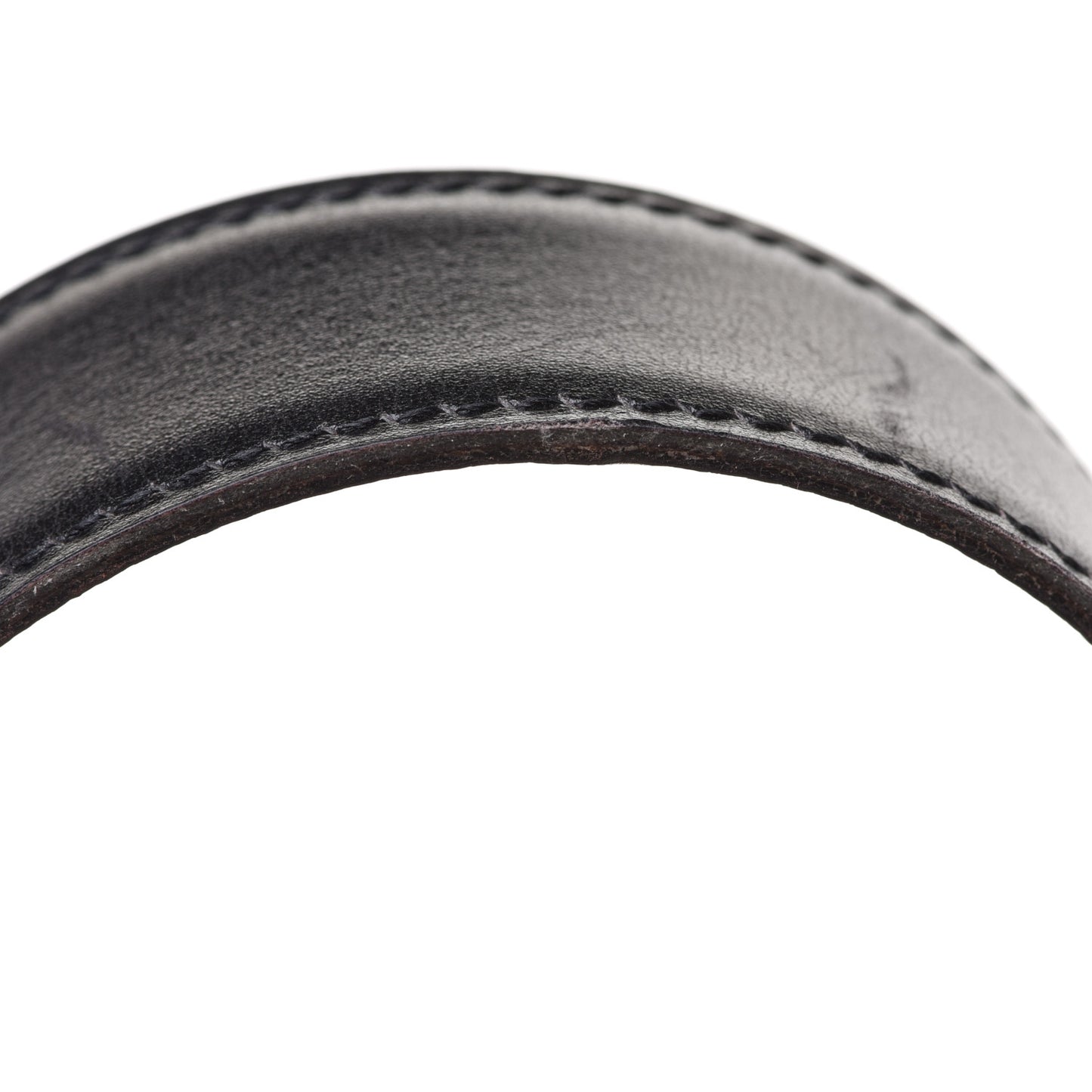 Box Courchevel Reversible Belt Strap 70 Black Chocolate
