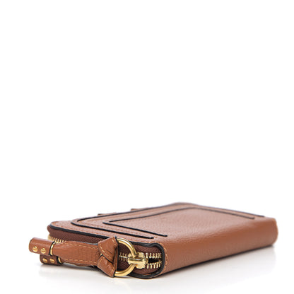 Chloe Grained Calfskin Marcie Long Zip Around Wallet Tan 3 of 5