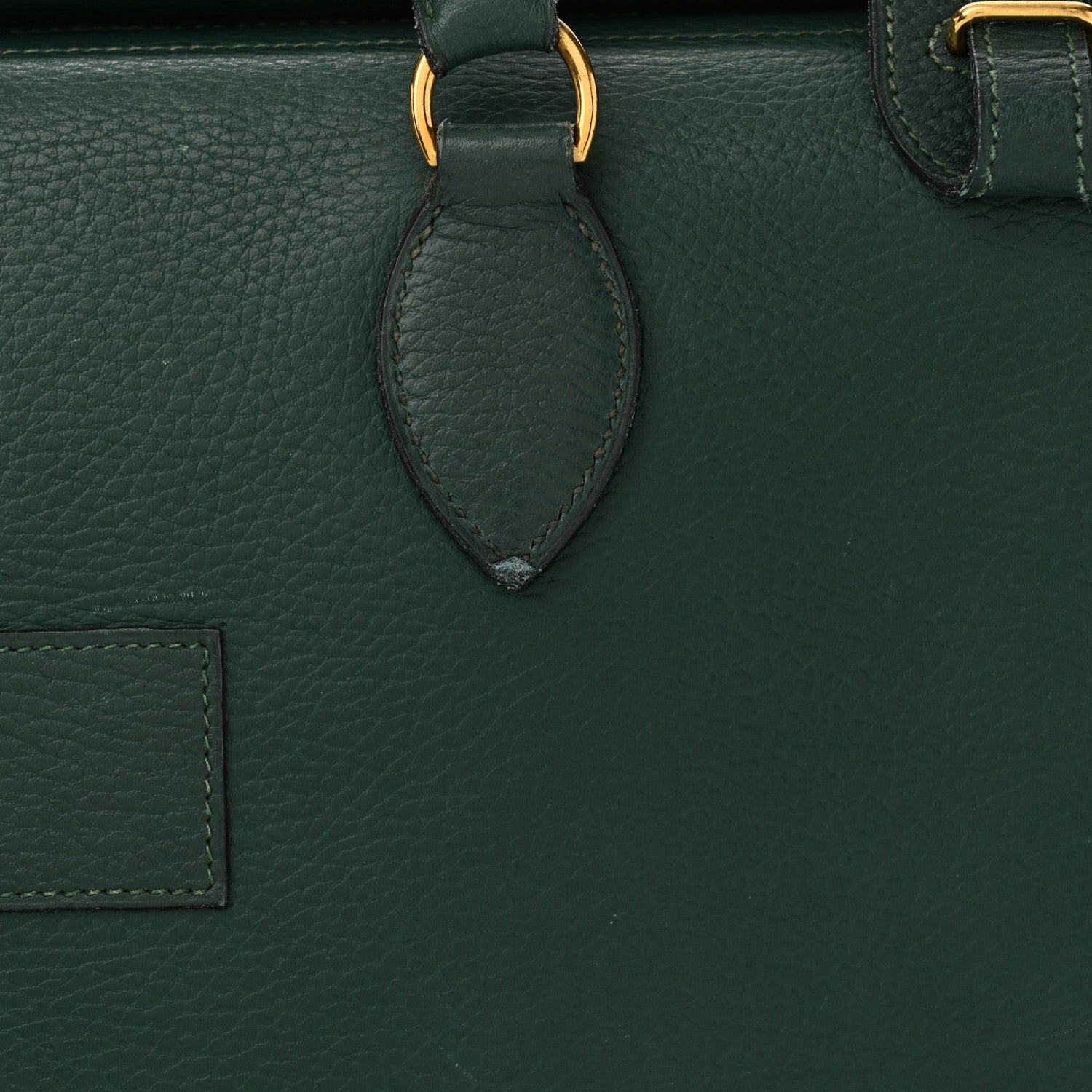 Hermes Kaba Taurillon Clemence Tote Vert Clair 17 of 24