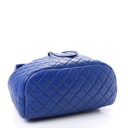 Chanel Lambskin Quilted Large Urban Spirit Backpack Blue 3 of 8