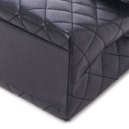Chanel Caviar Quilted Jumbo Kelly Flap Black 5 of 10