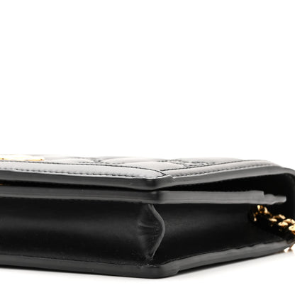 Gucci Calfskin GG Matelasse Chain Wallet Black 10 of 12
