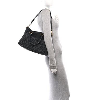 Louis Vuitton Denim Neo Cabby MM Black 2 of 9