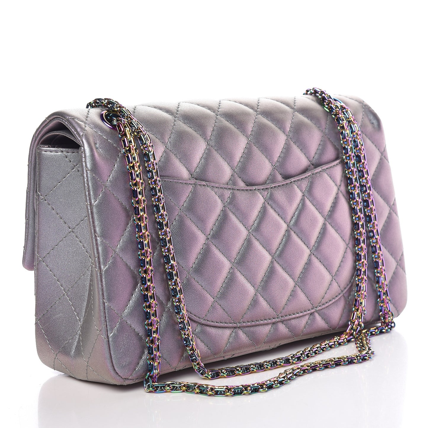 Iridescent Lambskin Quilted 2.55 Reissue 226 Flap Light Purple
