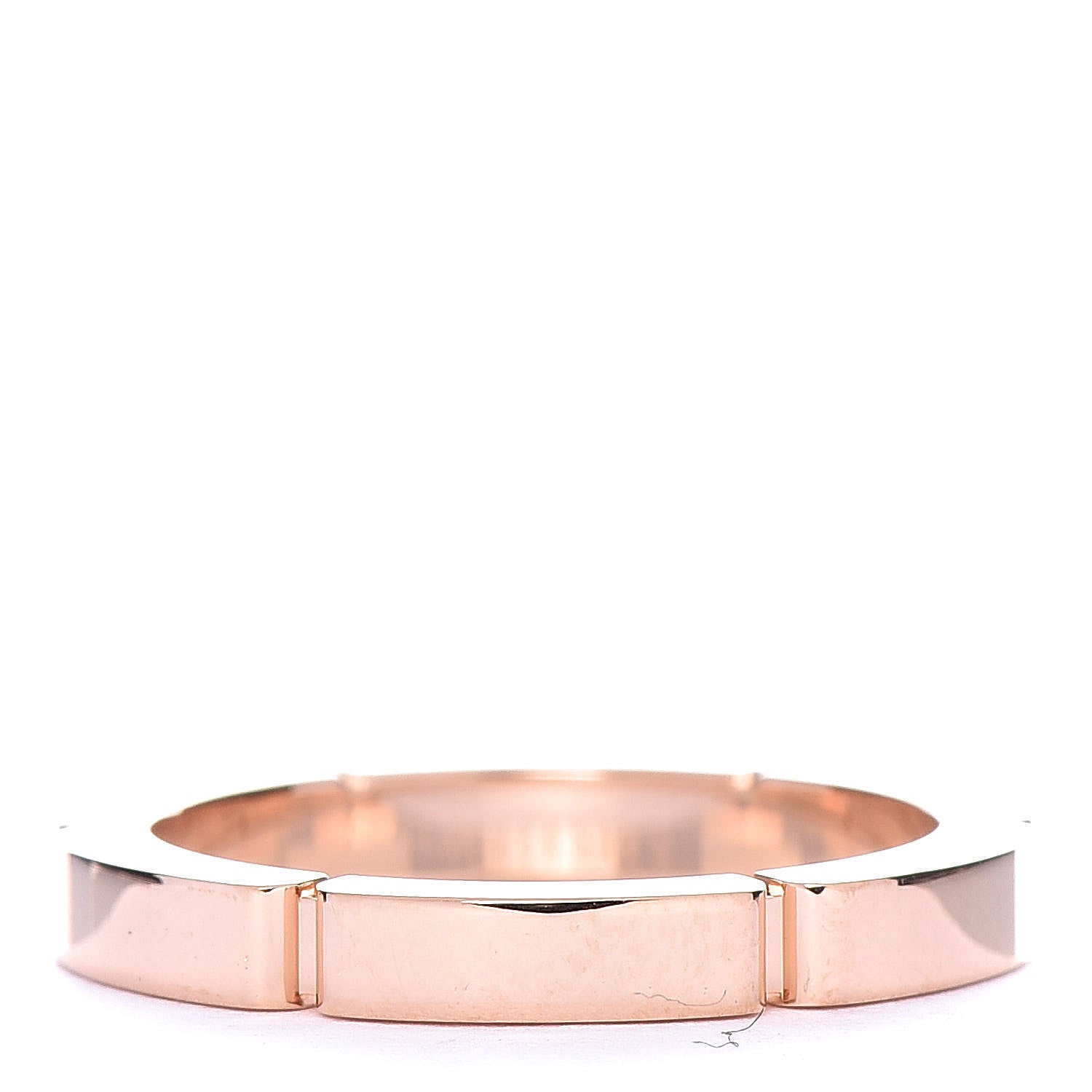 Cartier 18K Pink Gold Diamond Maillon Panthere Wedding Band Ring 49 4.75 3 of 4