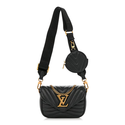 Louis Vuitton Calfskin New Wave Multi Pochette Black 1 of 9
