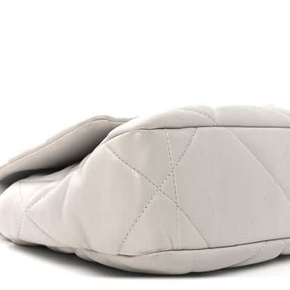 Chanel Lambskin Quilted Medium Chanel 19 Flap Grey 9 of 11