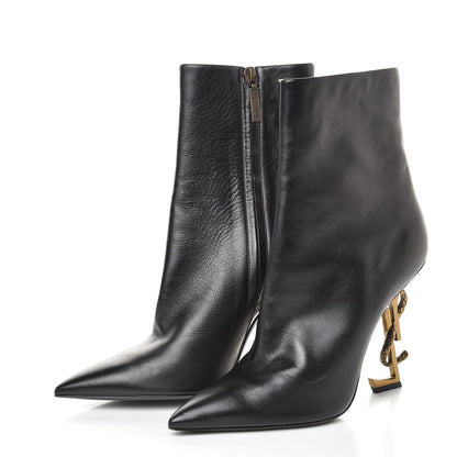 Saint Laurent Calfskin Opyum Ankle Boot 40 Black 3 of 6