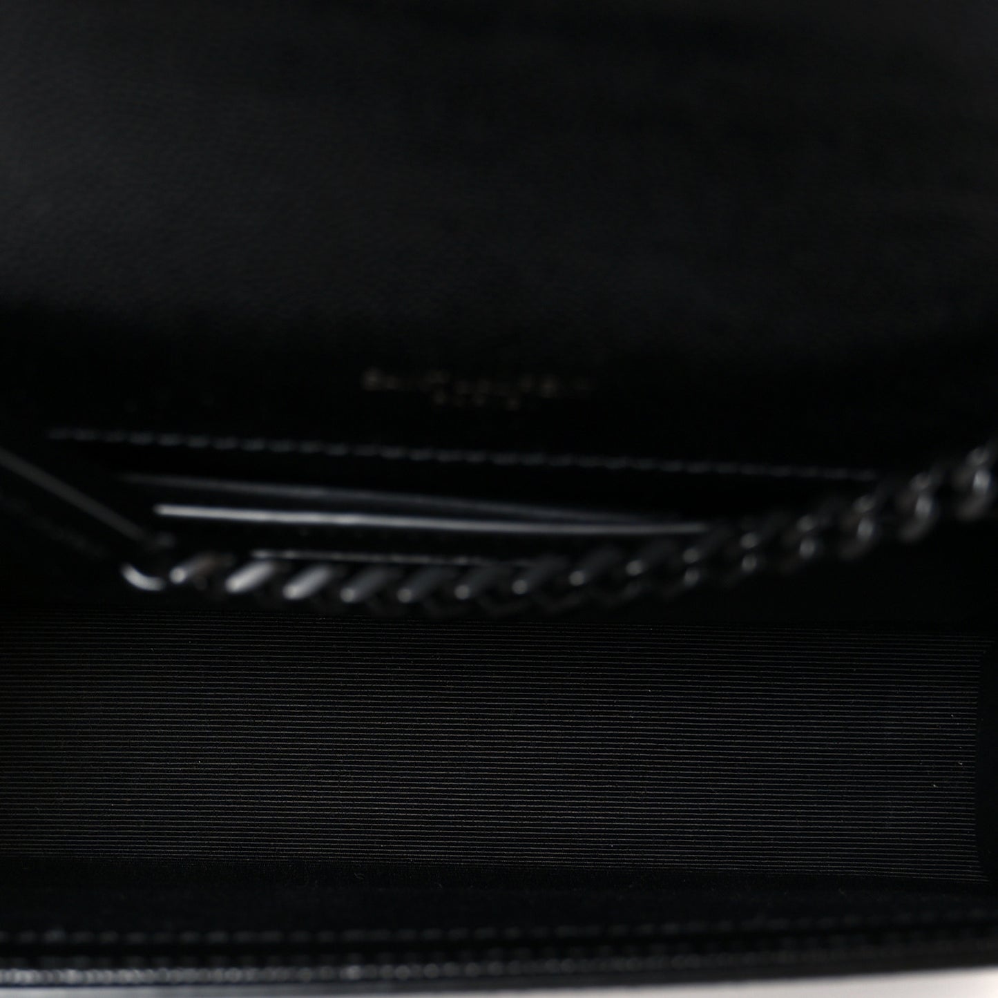 Grain De Poudre Small Monogram Monochrome Kate Satchel Black