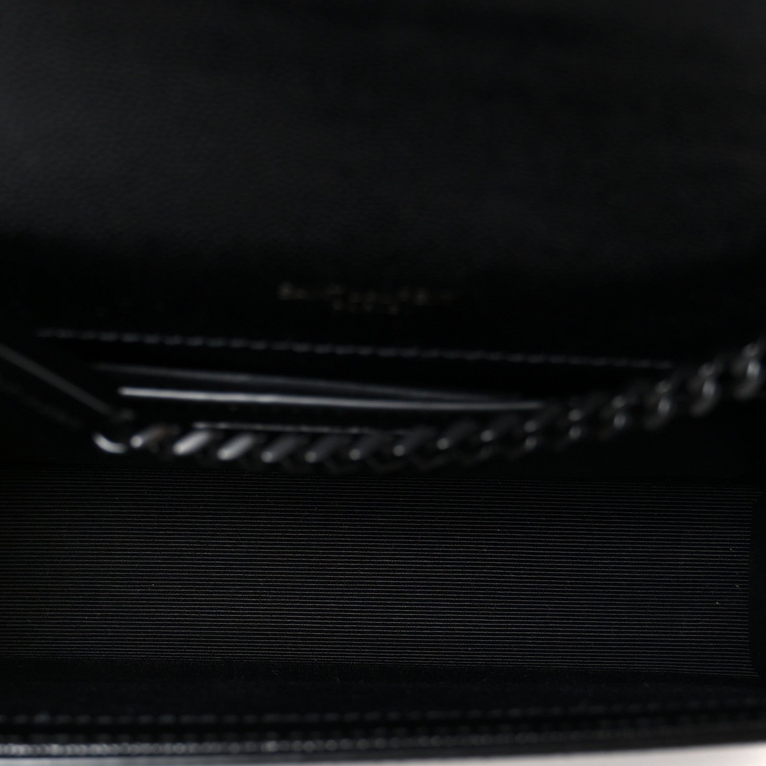 Saint Laurent Grain De Poudre Small Monogram Monochrome Kate Satchel Black 5 of 11